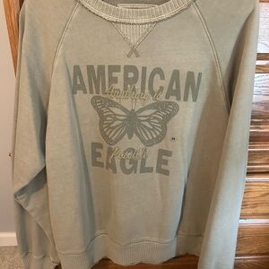 NWT - Women’s American Eagle Outfitters Green Crew Neck Sweatshirt
